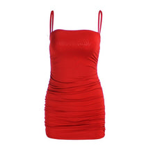 Load image into Gallery viewer, Off Shoulder Bandage Red Dress